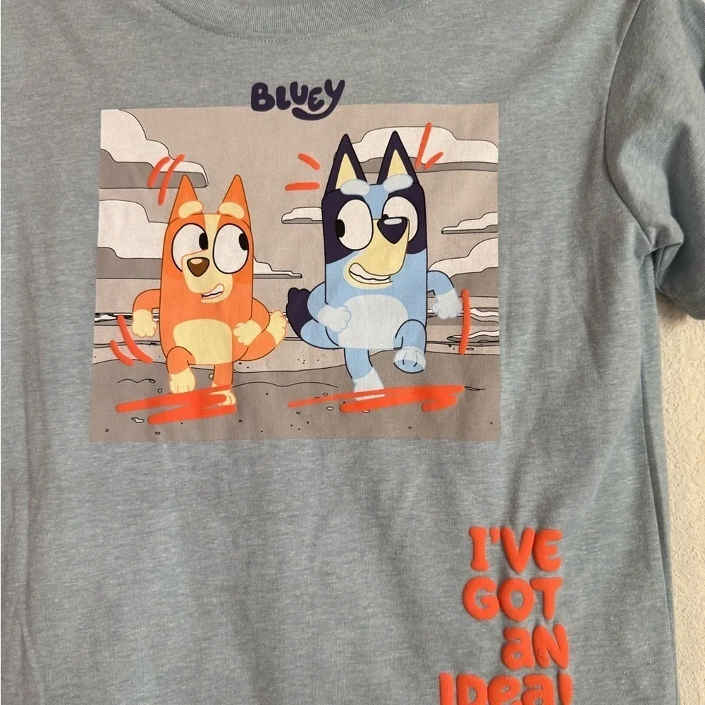Bluey Boys Short Sleeve and shorts Matching Set - Blue size 10-NWT